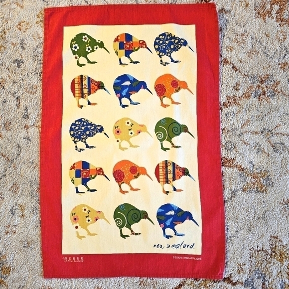 Derek of New Zealand Other - New Zealand Kiwi Decorative Towel - Super Colorful and Unique!